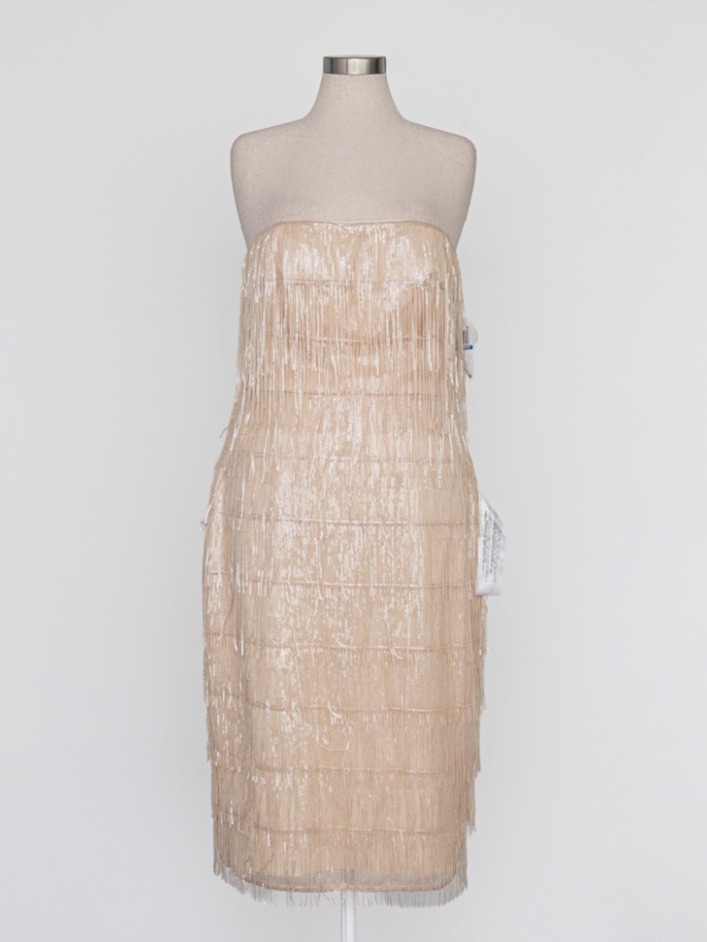 Dress The Population - Viviana Strapless Sequin Fringe Dress
